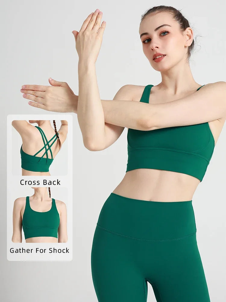 Women's Cross-Back Yoga Bra