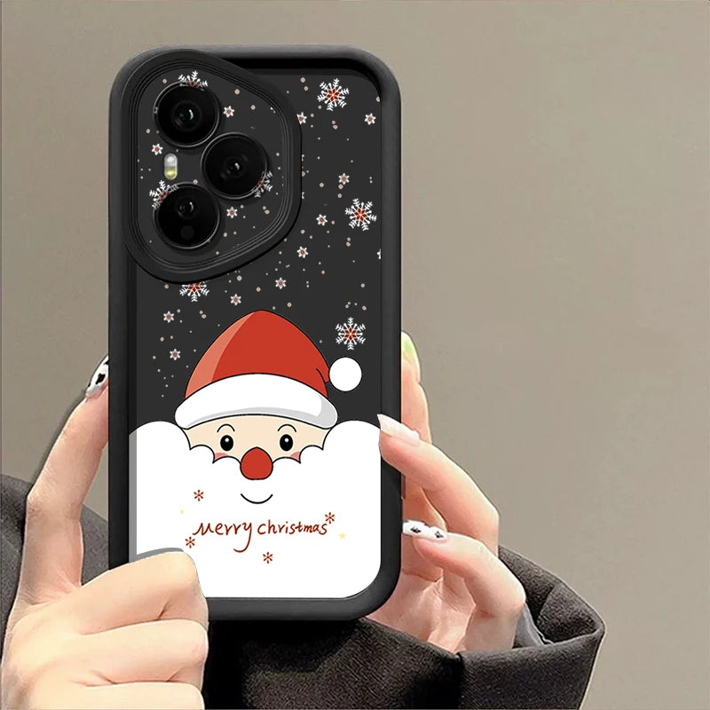 Cartoon Santa Claus TPU Phone Case For Honor 400 200 Pro Magic7 Lite X8c X9c Smart X6a X6b X6c Shockproof Soft Silicone Cover