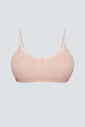 Organic Cotton Rib Bralette: Womens