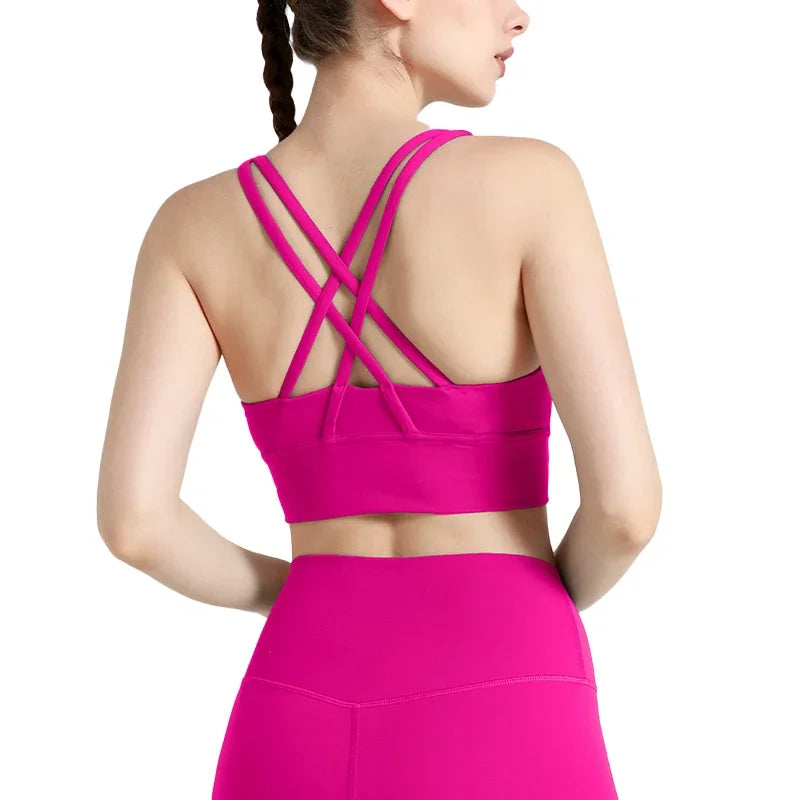 Women's Cross-Back Yoga Bra