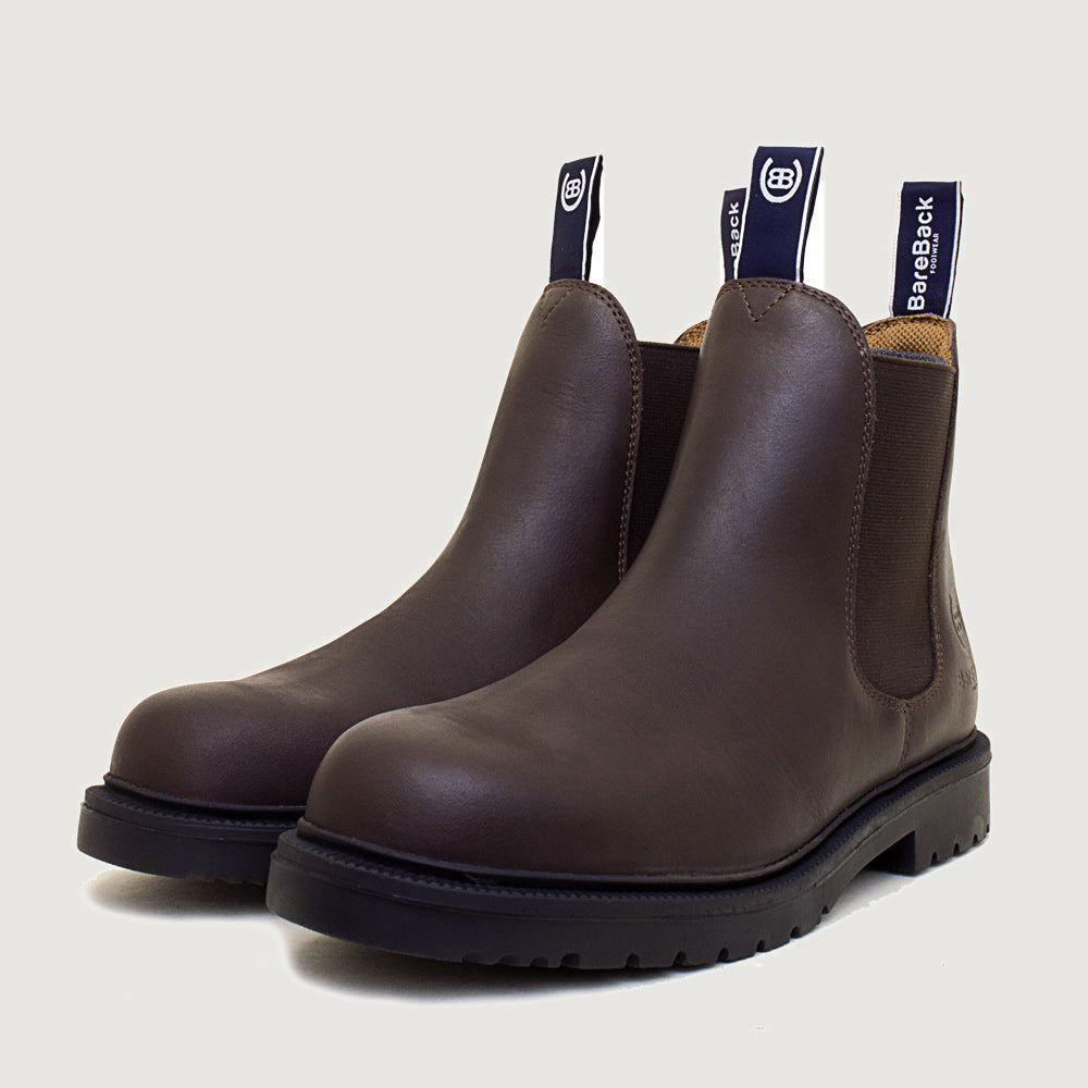Detroit Steel Toe Cap Work Boots - Brown