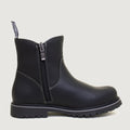 Quebec Waterproof Zip Up Ankle Boots - Black