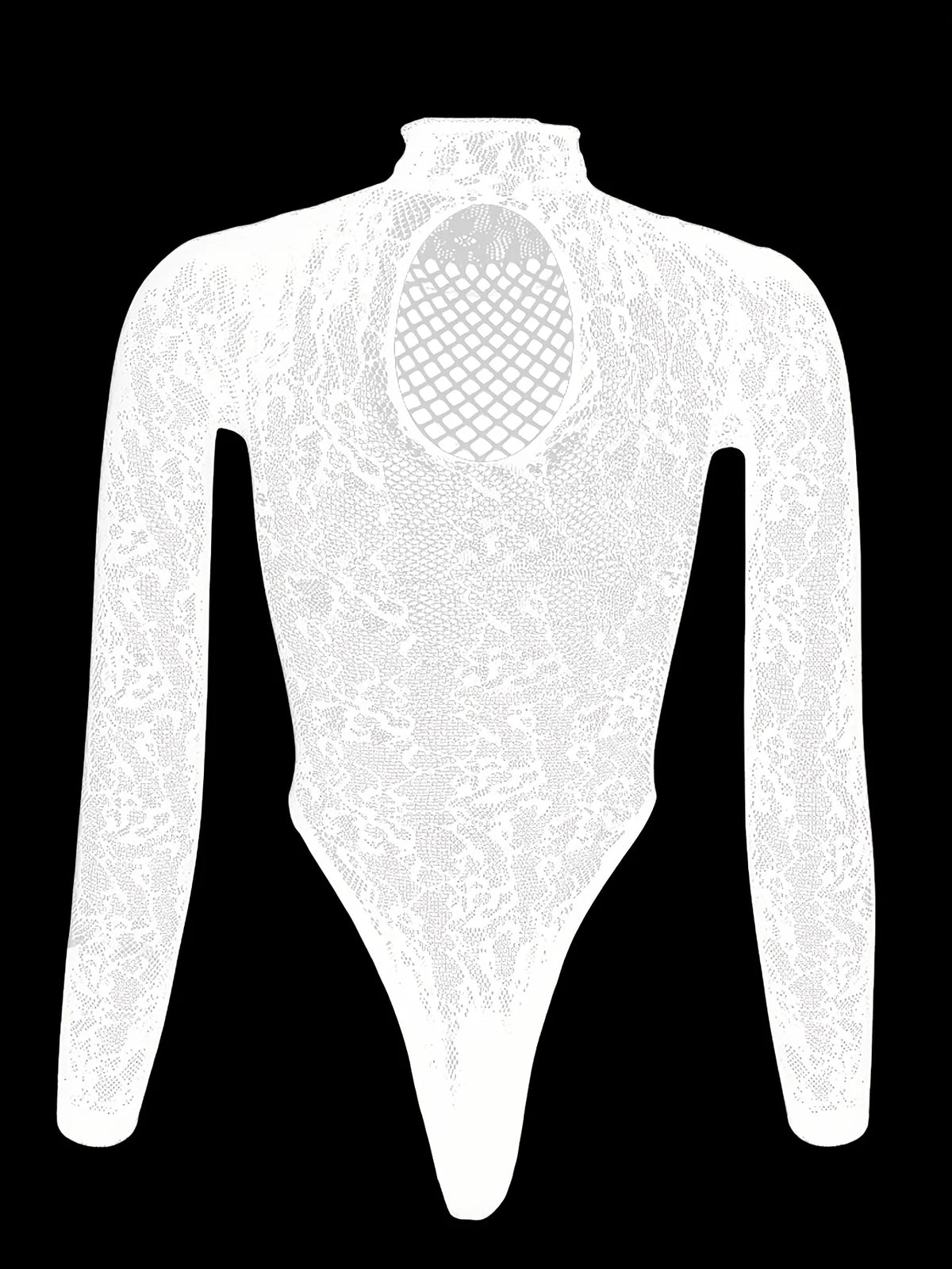 Women's Lace & Sheer Mesh Cutout Bodysuit