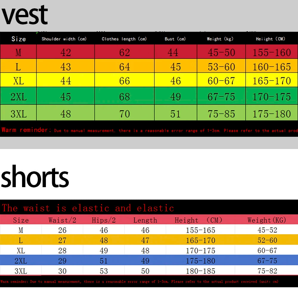 Men's Tank Top Sets 2026 Summer Quick drying jogging suit seaside Breathable  beach running sports oversize sports two-piece
