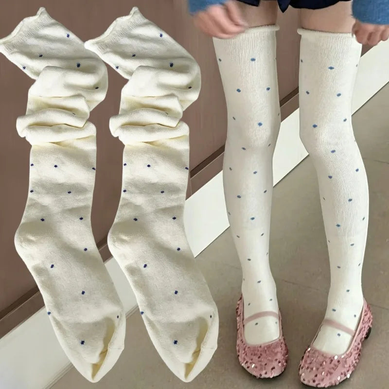 Women's Polka-Dot Knee-High Leg Warmers