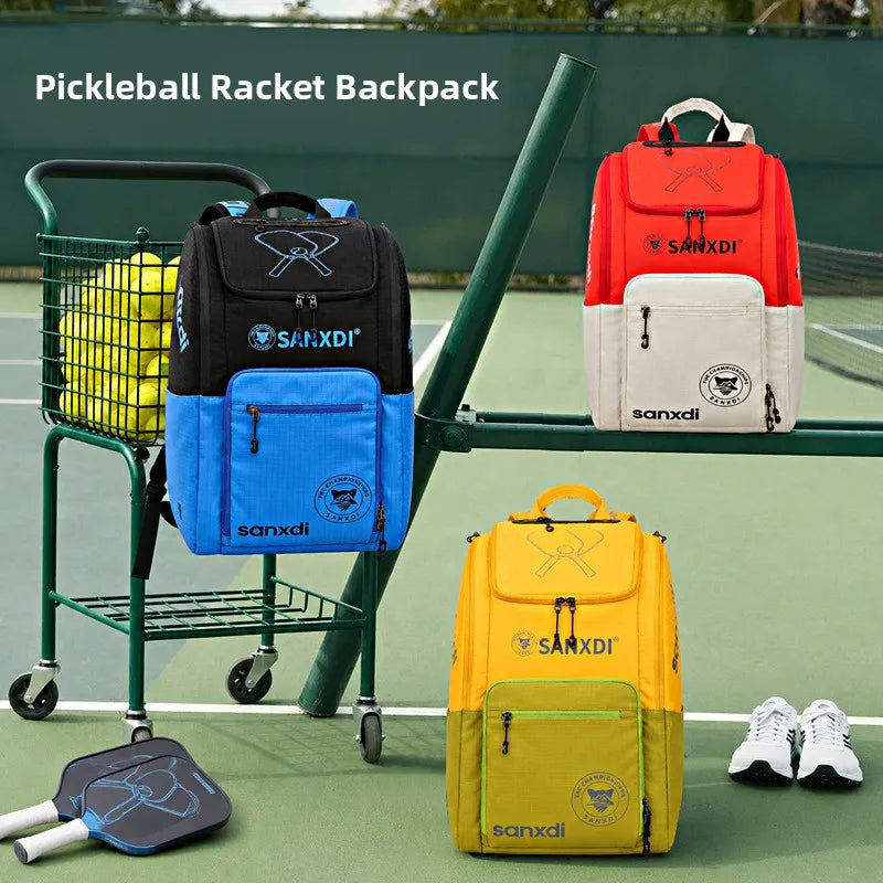 Peak Sports Bag Large Capacity Tennis Racket Bag Waterproof Badminton Shuttlecock Independent Compartment Travel Gear Backpack