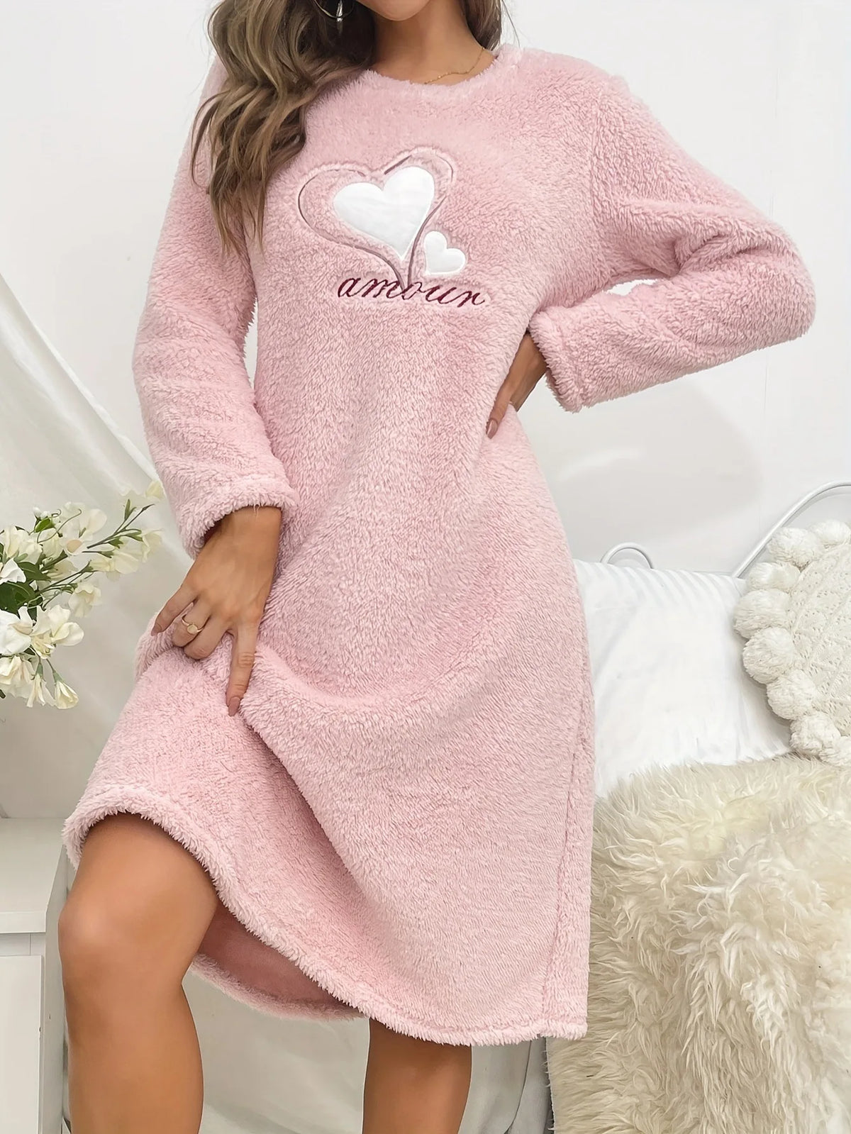 Women's Warm Flannel Nightdress