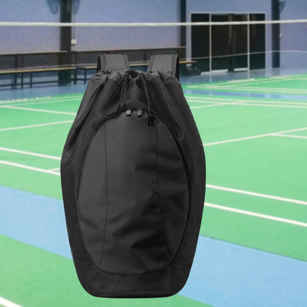 Drawstring Gym Backpack with Mesh Compartment