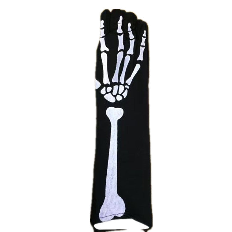 Harvey Halloween Fancy Dress Show Party Play Characters Blood Gloves Cross Skeleton Lace Gloves