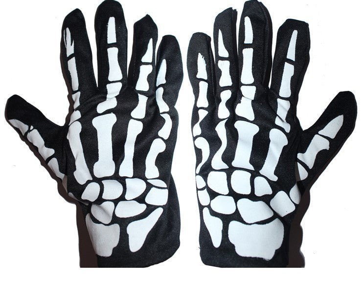 Harvey Halloween Fancy Dress Show Party Play Characters Blood Gloves Cross Skeleton Lace Gloves