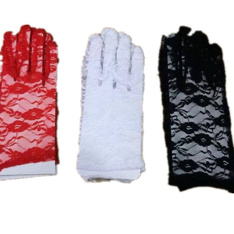 Harvey Halloween Fancy Dress Show Party Play Characters Blood Gloves Cross Skeleton Lace Gloves