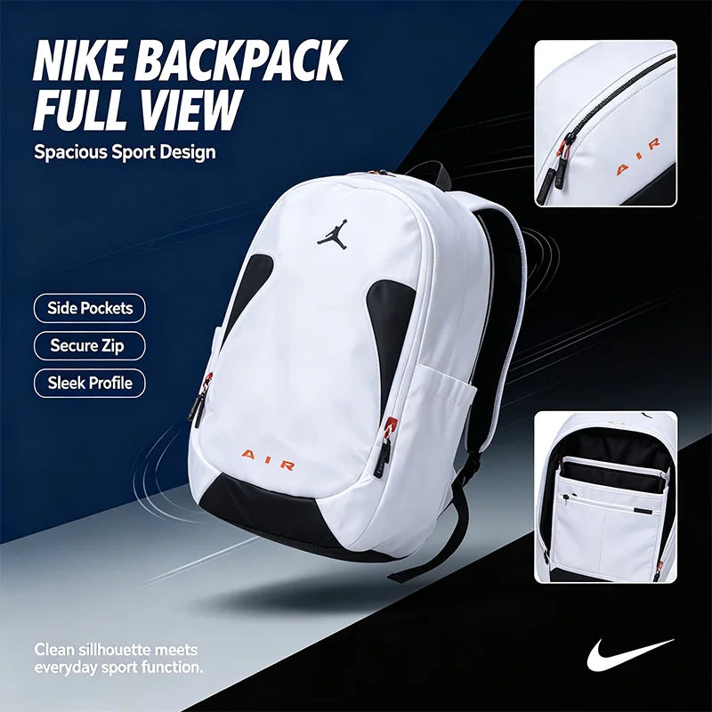Nike Official Genuine Sports Backpack Official Genuine Men Women School Travel Training Large Capacity Durable Fashion Backpack