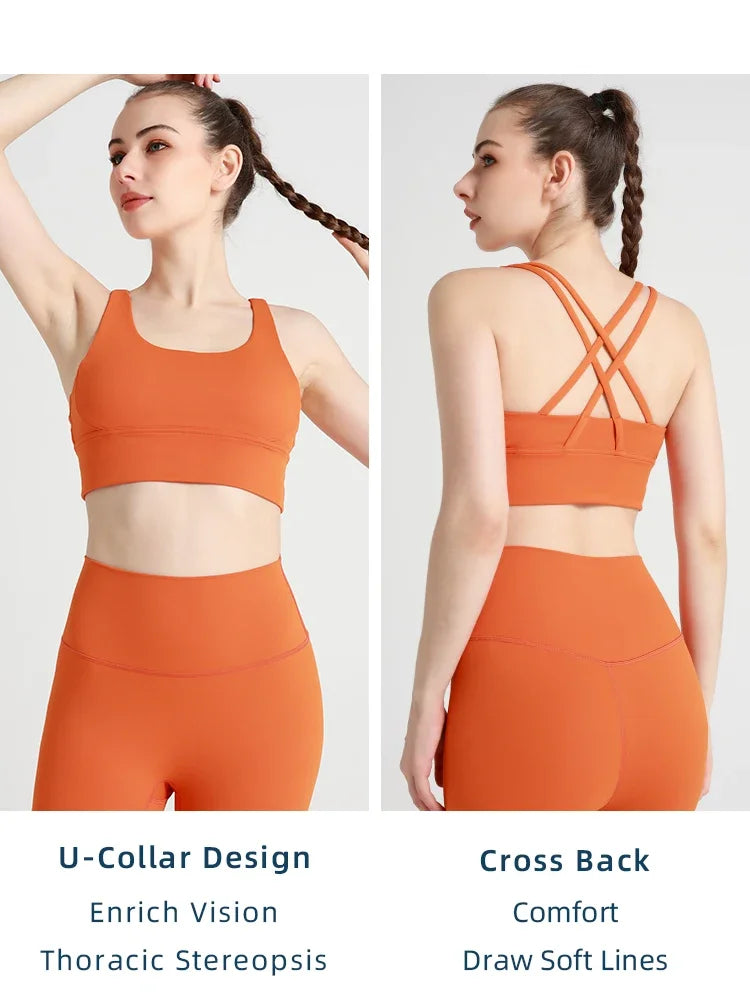 Women's Cross-Back Yoga Bra