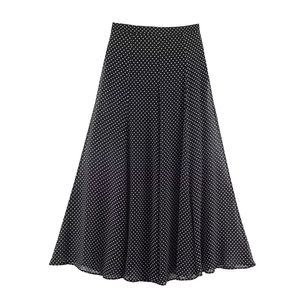 Polka Dot Printed Midi Skirts Two Piece Sets for Women 2025 Summer Chic Bow Tied Blouse Top Suits Woman 2 Piece Outfits