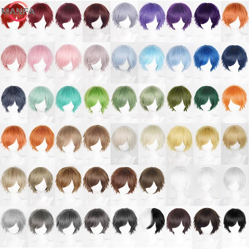 Short Synthetic Cosplay Wig – 30 cm