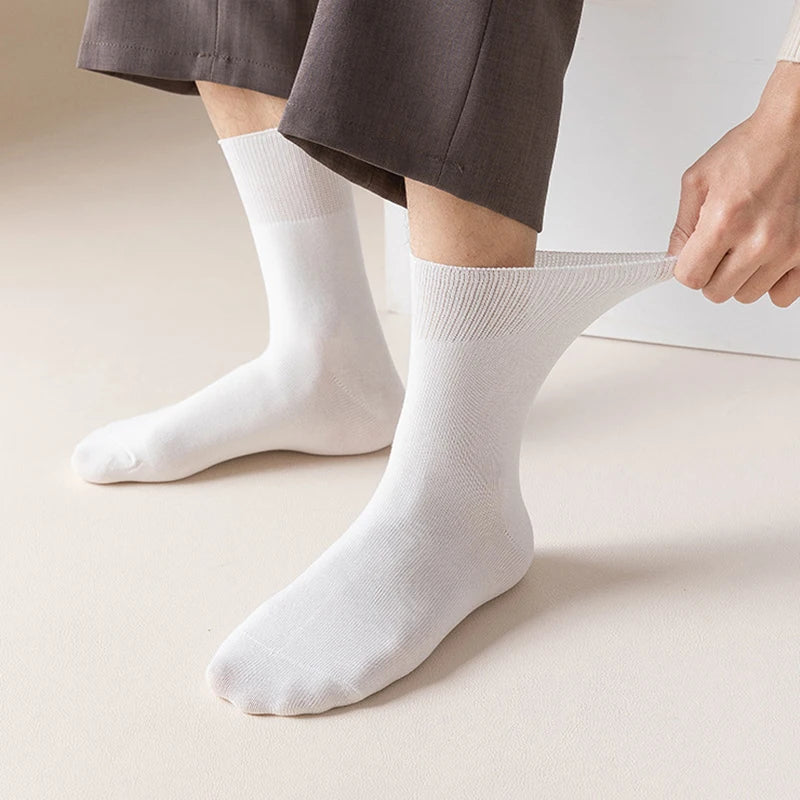 6-Pack Relaxed-Cuff Cotton Socks