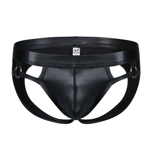 Men's Patent-Finish Open Brief