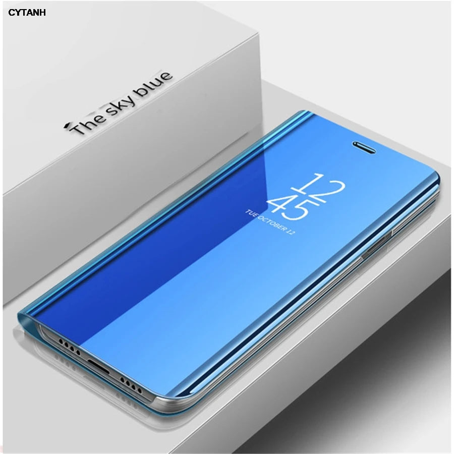 original Magnetic fundas Case For Samsung Galaxy A36 5G A 36 SM-A366F SM-A366M Luxury Mirror View Smart Flip Leather Phone Cover
