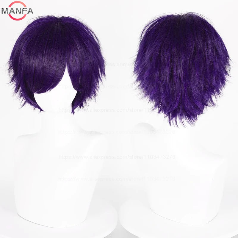 Short Synthetic Cosplay Wig – 30 cm