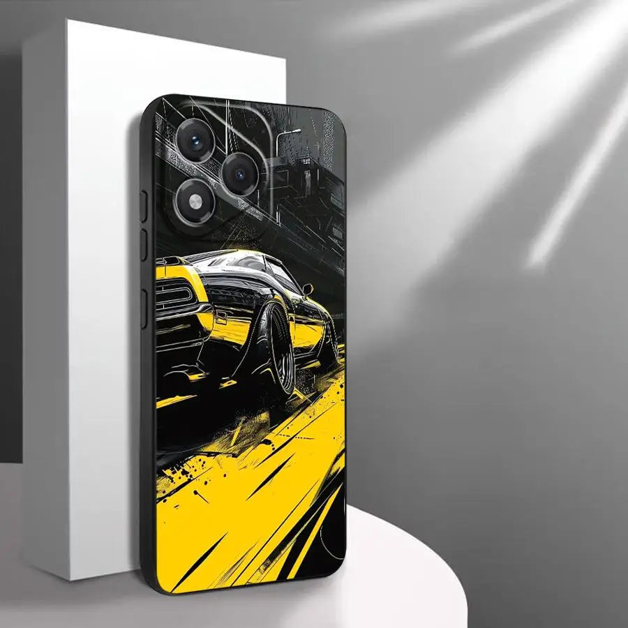 JDM Sport COOL Car Case for Huawei P Smart 2019 P30 P20 Pro P20 Lite 2018 P20 P40 Lite Funda Phone Cover