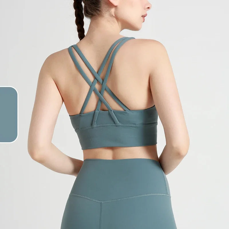 Women's Cross-Back Yoga Bra