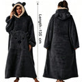 Bear Fleece Hooded Wearable Blanket