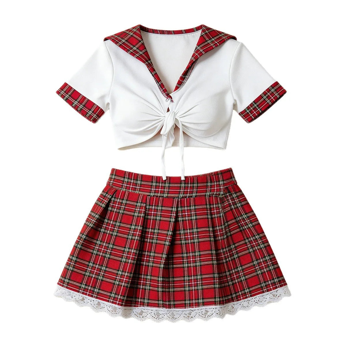 Women's Red Babydoll Costume Set