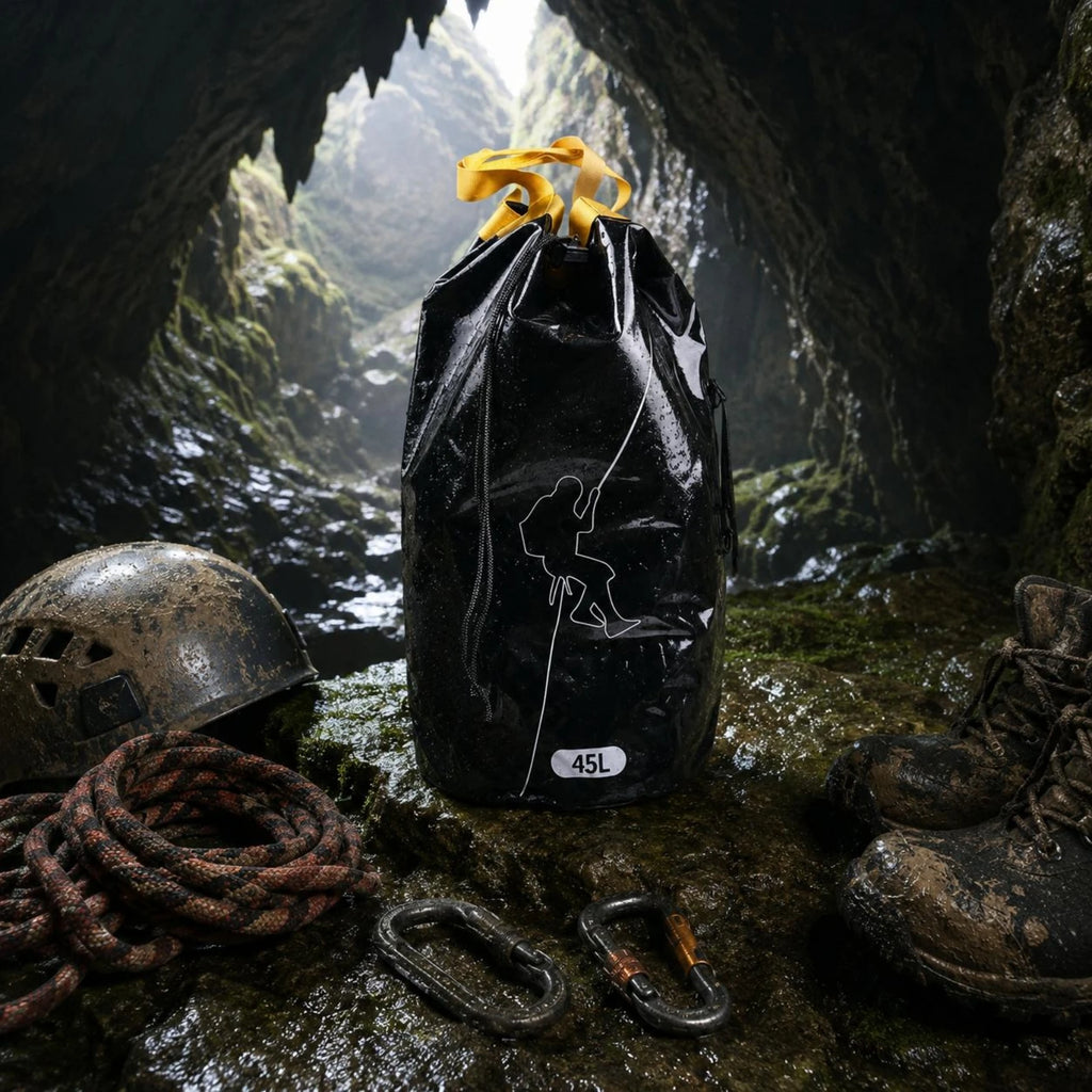 Climbing Rope Backpack Mesh Material Climbing Rope Bag Drain Hole Side Handle for Canyoning