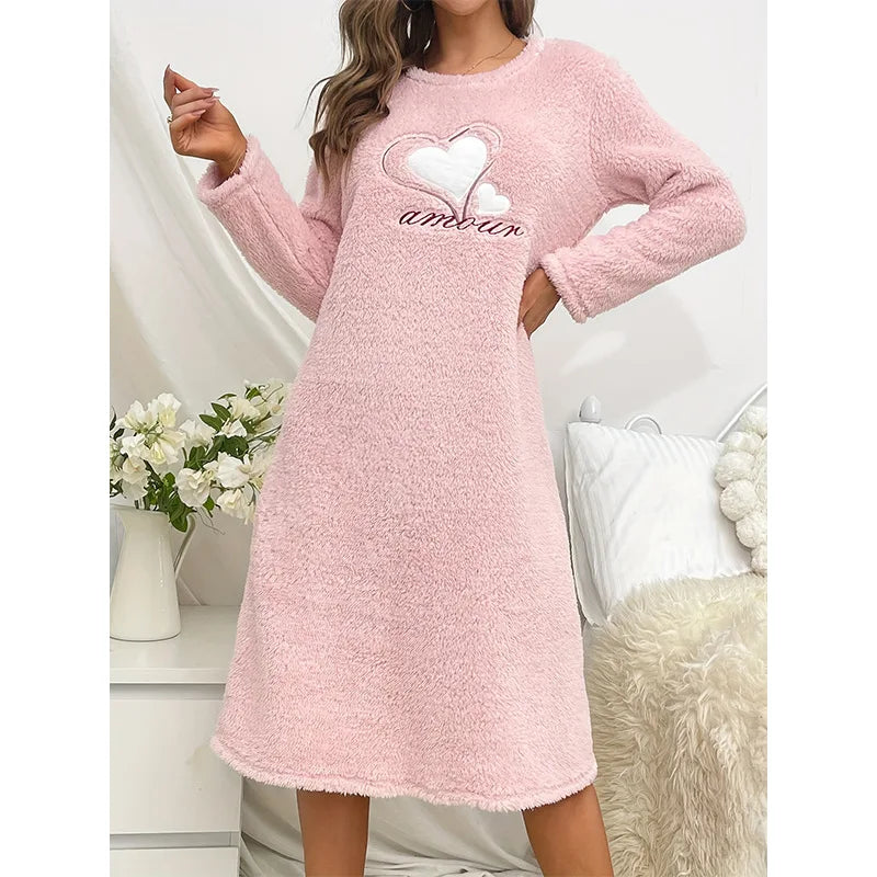 Women's Warm Flannel Nightdress