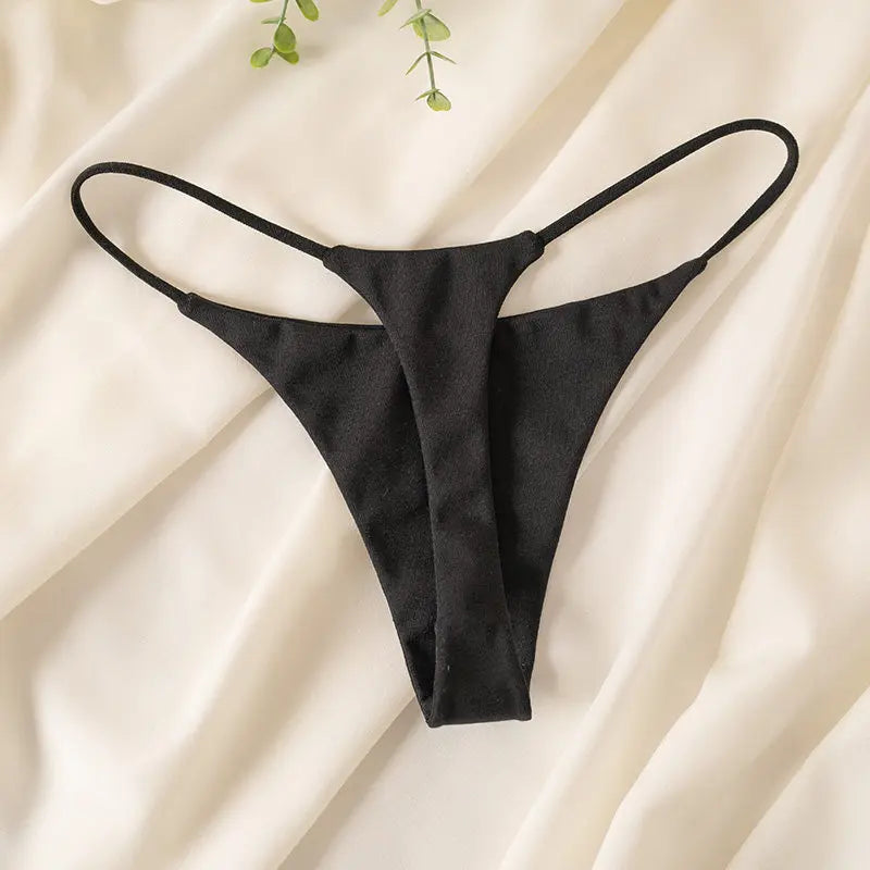 Women's Low-Waist Cotton Thong