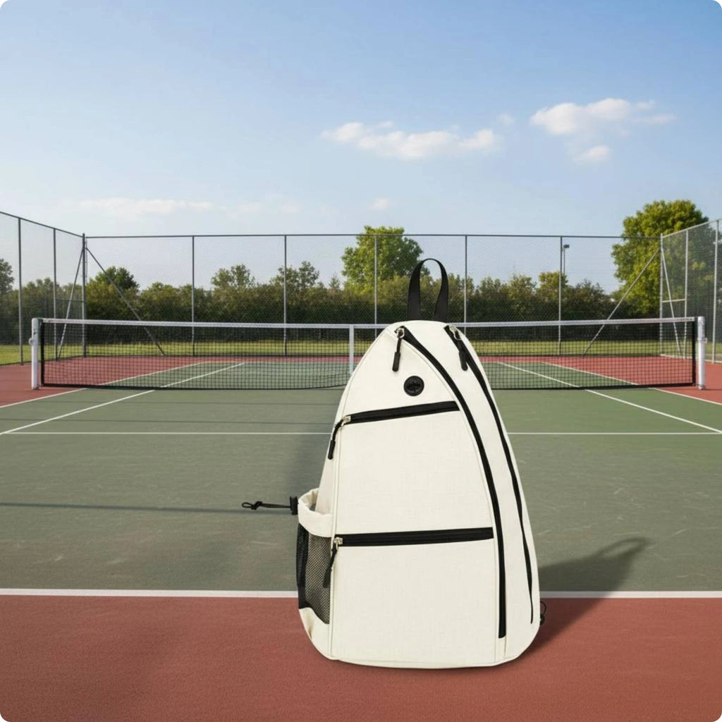 Pickleball Backpack Double-Strap Carry Tennis Backpack Sports Drawstring Bag Lightweight Athletic Gear Breathable Shoulder