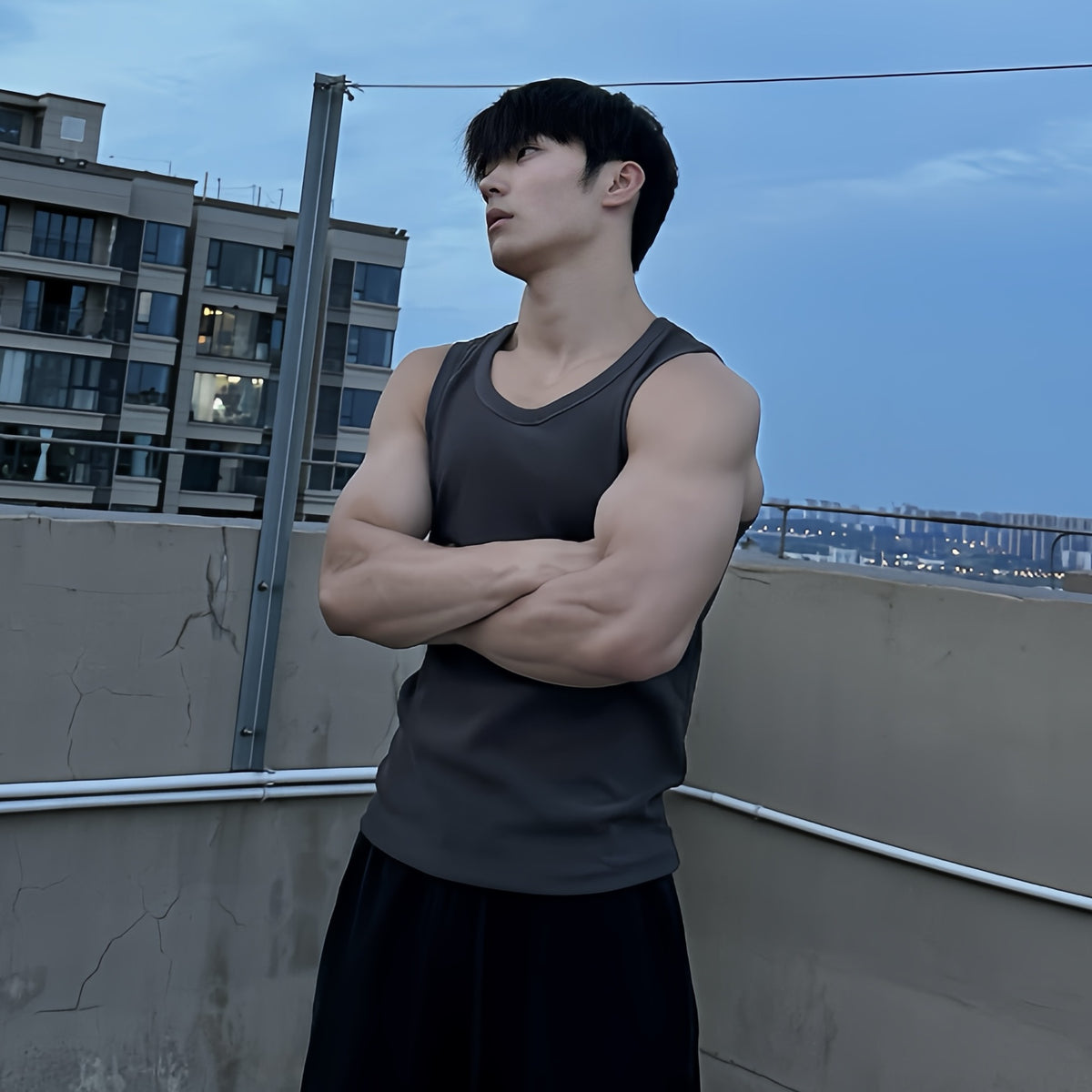 Men's Textured Muscle Tank Top