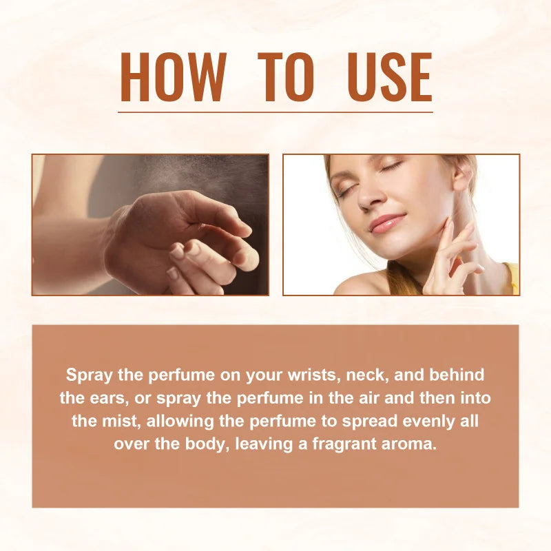 Roxelis Amber Romance Perfume Spray Long-lasting fragrance, fresh and natural, perfect for couples' dates