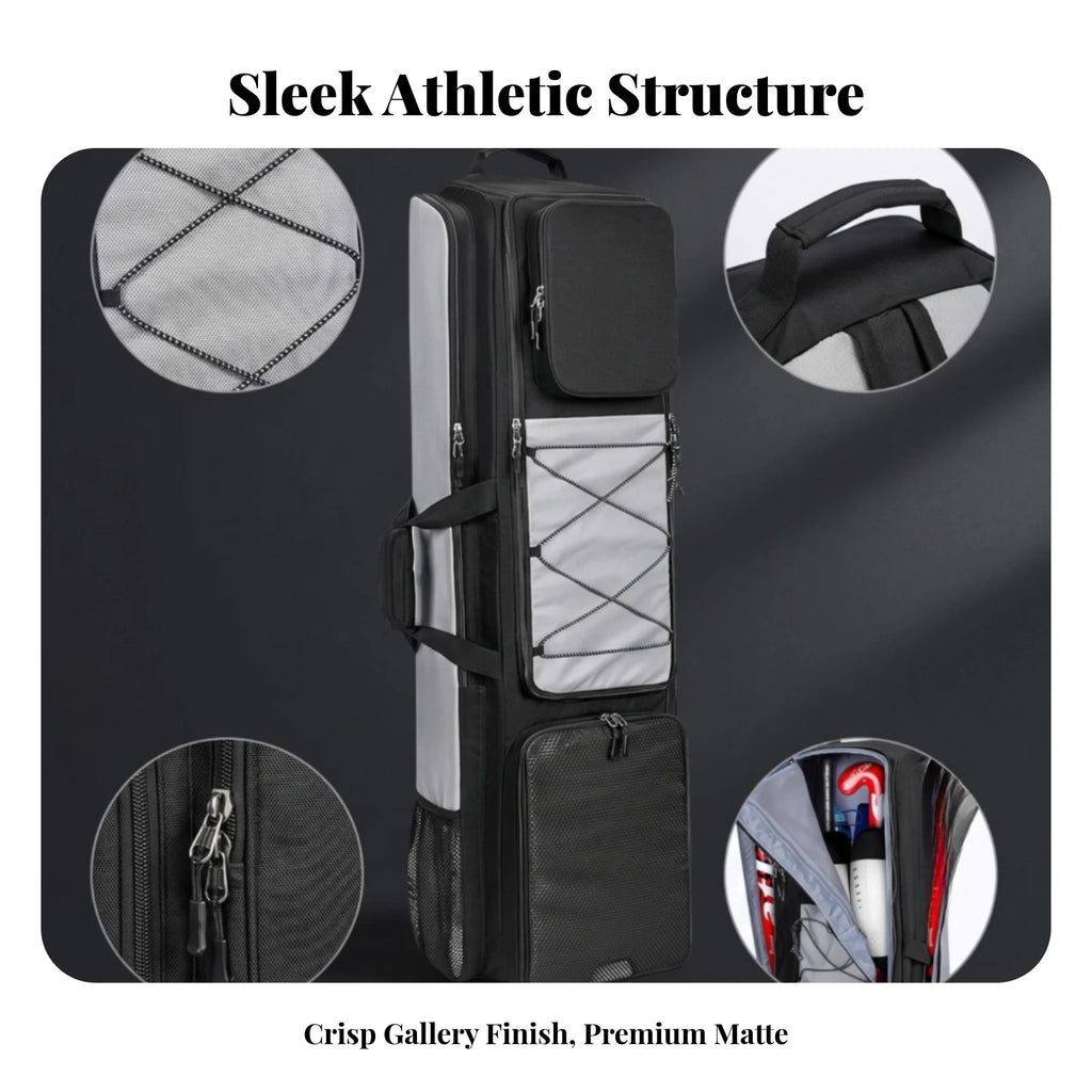 Sports Gear Backpack Heavy-Duty Field Hockey Backpack Hockey Gear Bag Adjustable Field Equipment Bag Padded for Athletes