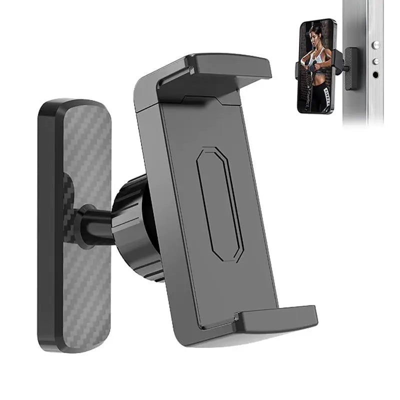 Magnetic Phone Holder for Gym 360° Adjustable, Strong Portable Magnet Phone Mount for Workout Recording, for All Smartphones