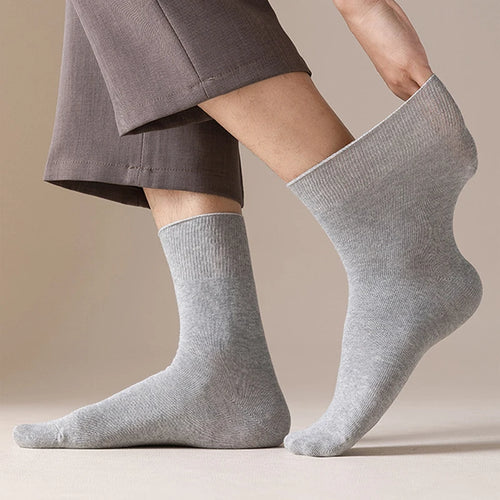 6-Pack Relaxed-Cuff Cotton Socks