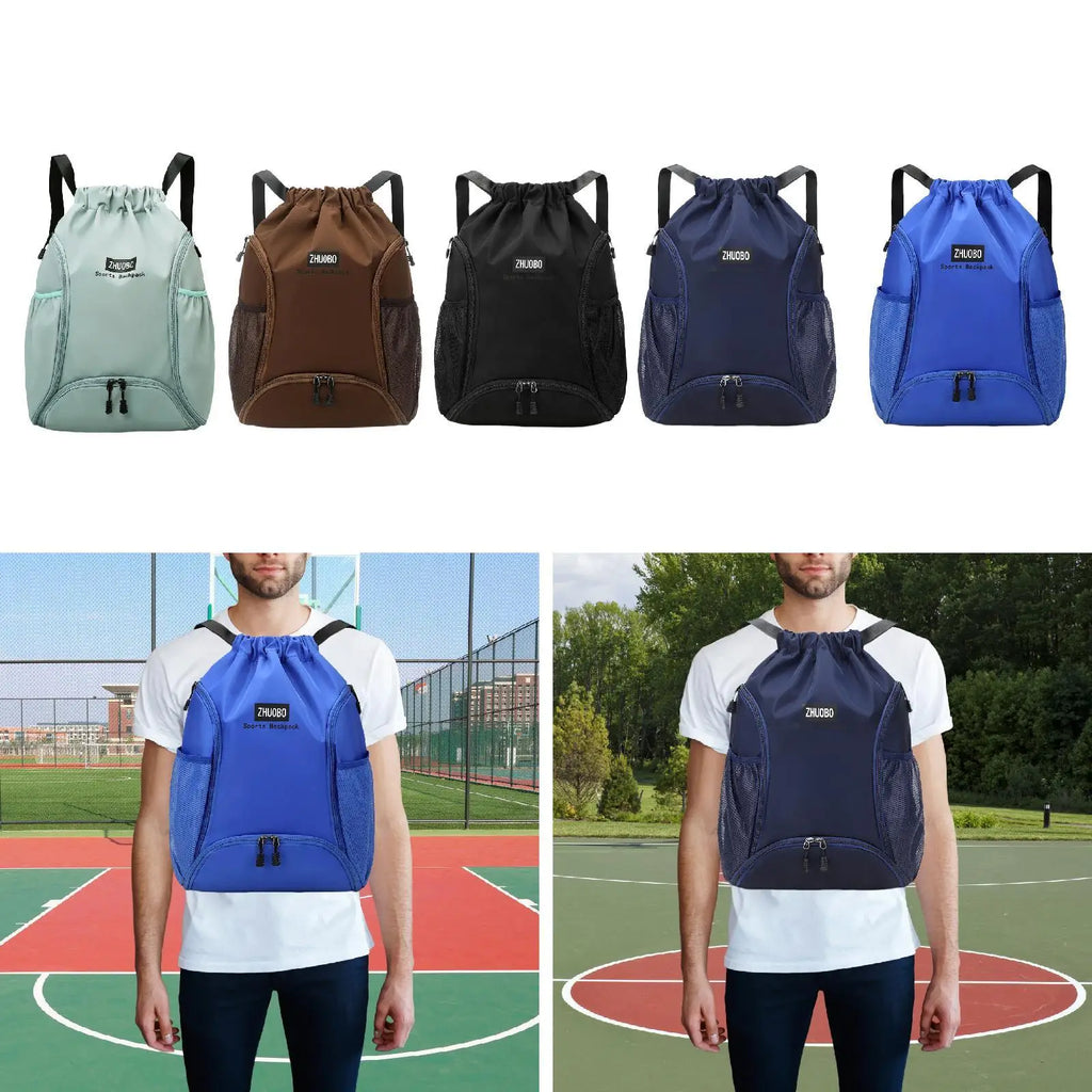 Adjustable Drawstring Basketball Backpack