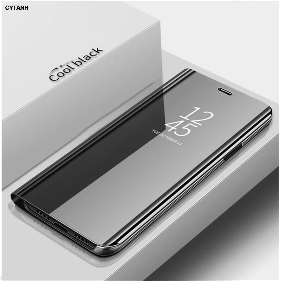 original Magnetic fundas Case For Samsung Galaxy A36 5G A 36 SM-A366F SM-A366M Luxury Mirror View Smart Flip Leather Phone Cover