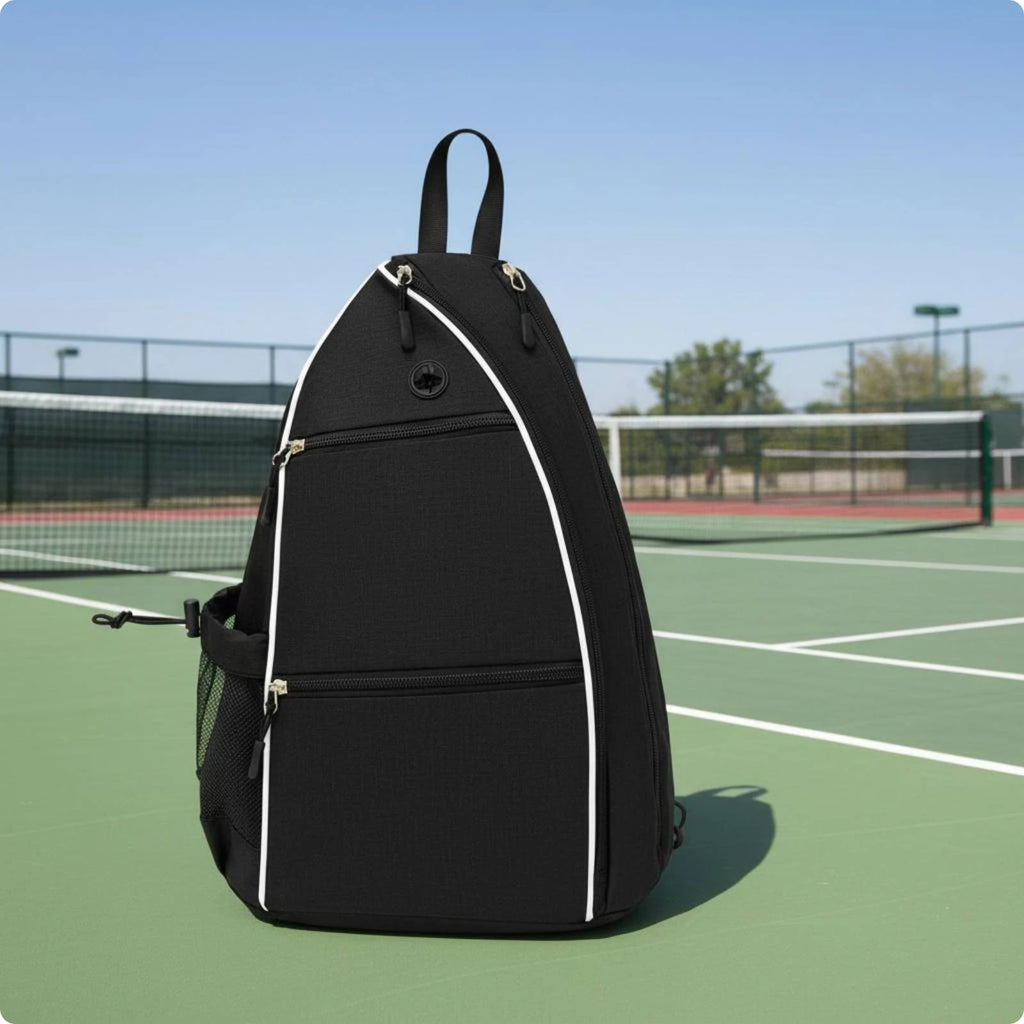 Pickleball Backpack Double-Strap Carry Tennis Backpack Sports Drawstring Bag Lightweight Athletic Gear Breathable Shoulder
