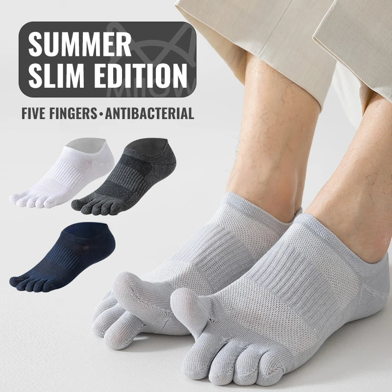 Cotton Five-Toe Sports Socks