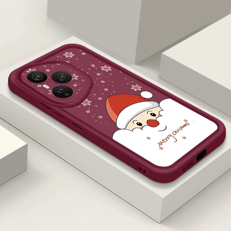 Cartoon Santa Claus TPU Phone Case For Honor 400 200 Pro Magic7 Lite X8c X9c Smart X6a X6b X6c Shockproof Soft Silicone Cover
