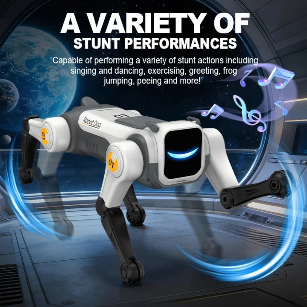 Smart Remote Controlled Robot Dog Simulated Mechanical Dog Toy Voice Command Electric Interactive Toy Birthday Holiday Gift