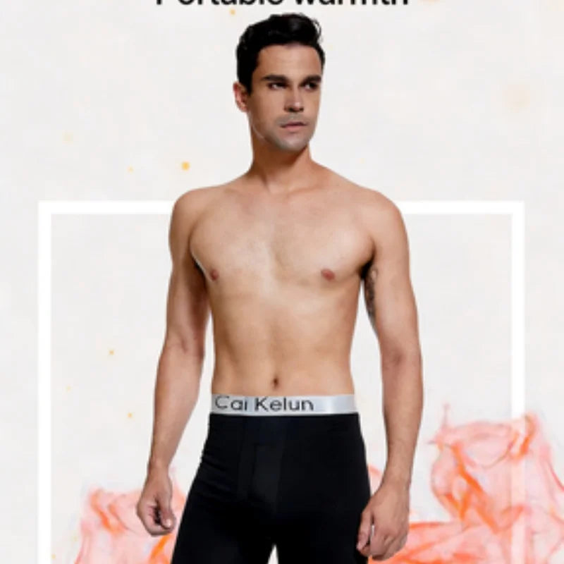 Men's Thermal Underwear Pants Winter Thick Fleece Lined Long Johns Warm Leggings Base Layer Bottoms Keep Warm Compression Tights