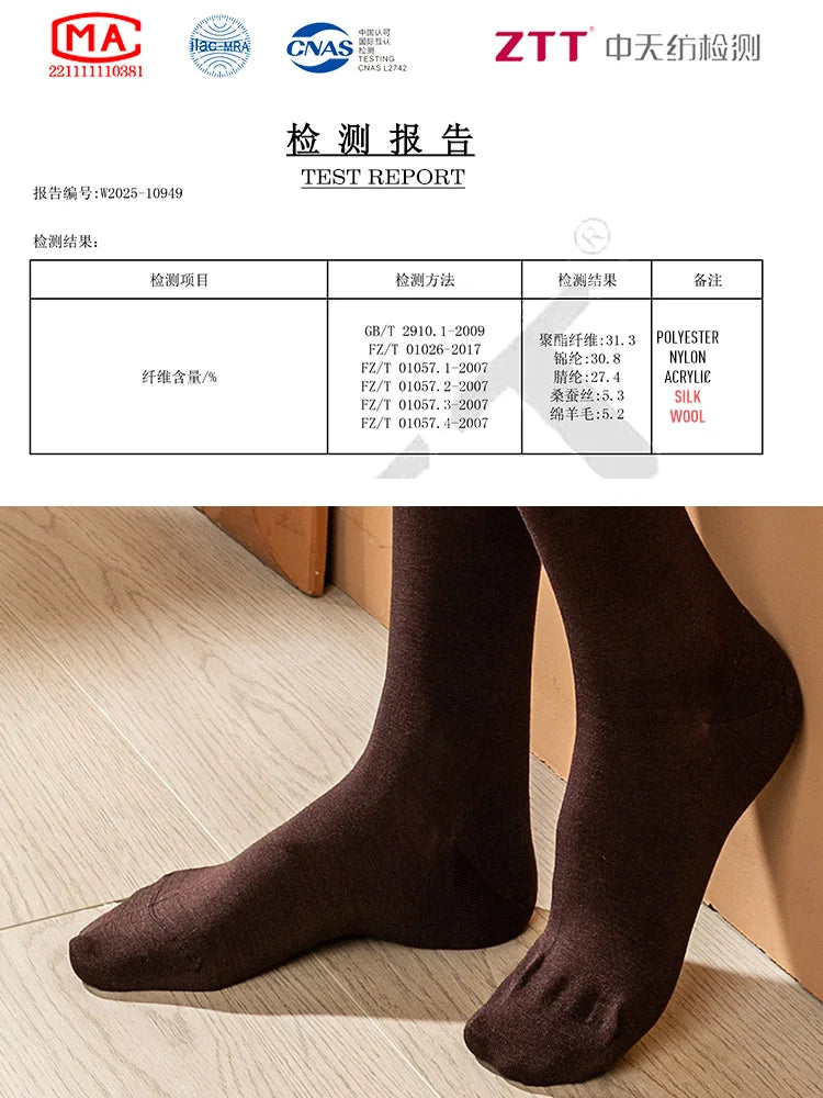 Women's Silk-Wool Blend Tights