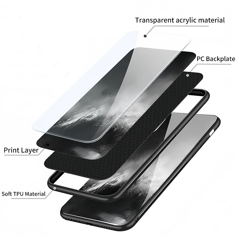 Floral Tulip Pattern Phone Case For Huawei Honor 400 Lite 90 70 50 Lite 30 20 20S 300 Pro 200 Smart Tempered Glass Cover