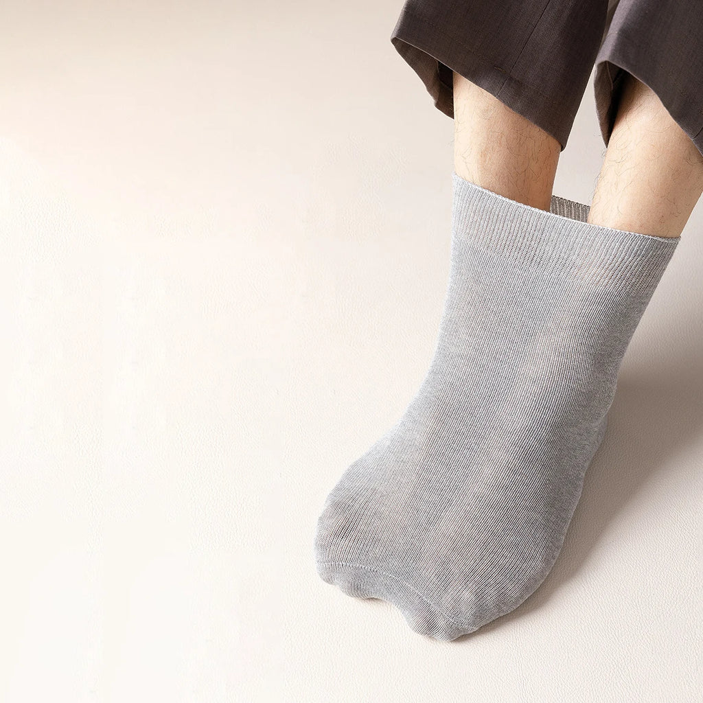 6-Pack Relaxed-Cuff Cotton Socks