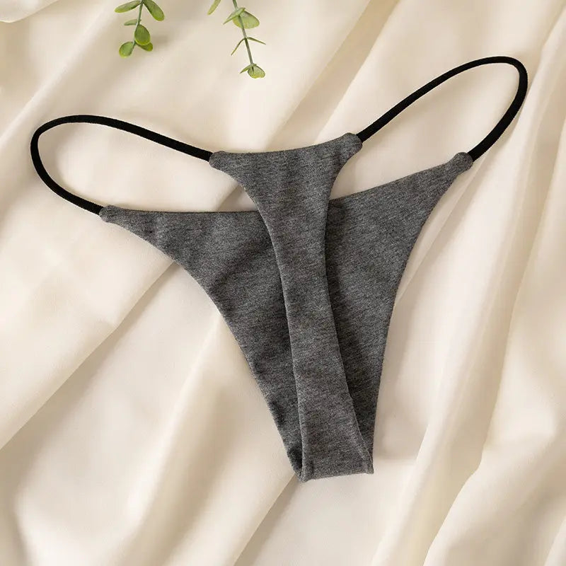 Women's Low-Waist Cotton Thong