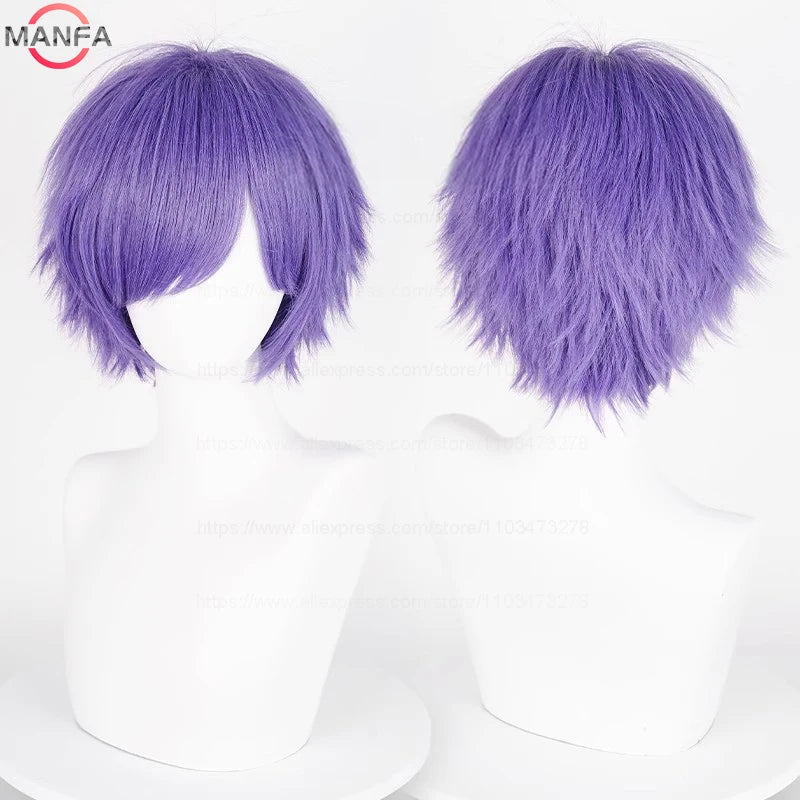 Short Synthetic Cosplay Wig – 30 cm