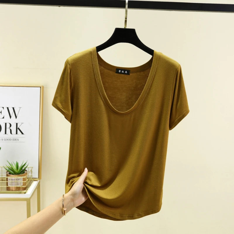 Women's Modal Short-Sleeve Lounge T-Shirt