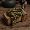 108-Bead Sandalwood Mala Bracelet & Necklace